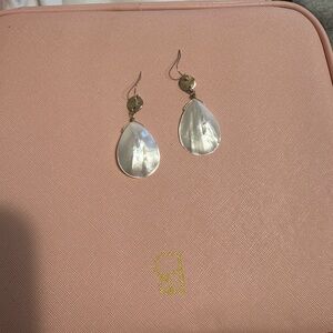 Elegant Mother of Pearl Teardrop Earrings